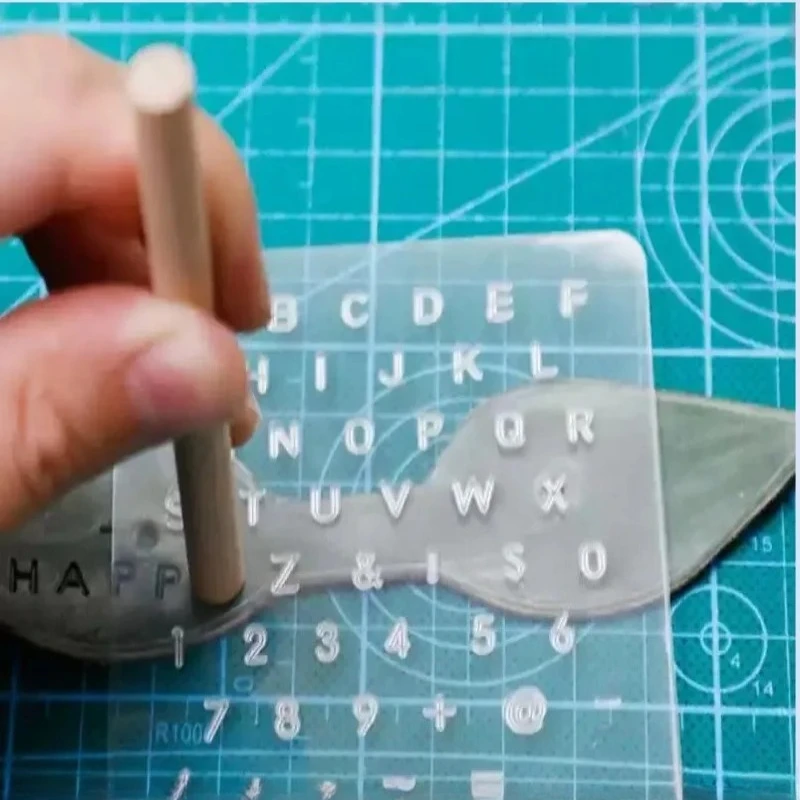 

Leather Alphabet Stamps Set Transparent Leather Craft Tools DIY Leather Embossing Numbers Symbols Letter Punch Copper Molds