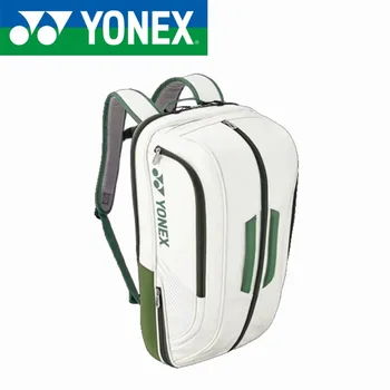 YONEX 남녀공용 전문 배드민턴 가방, 고품질 스포츠 테니스 라켓 배낭, 2-3 라켓 대용량, 신발 가방 포함 
