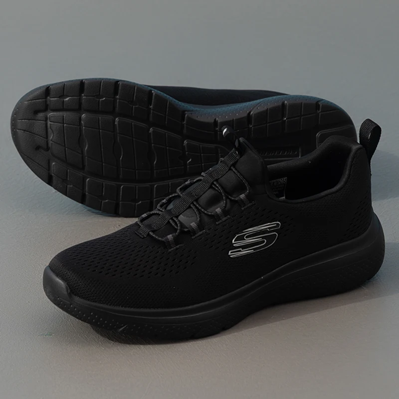 Tênis Esportivos Masculinos Skechers, Modernos, Confortáveis, Leves, Resistentes ao Desgaste, Solado Grosso, Tênis Casuais Confortáveis para Atividades ao Ar Livre 8790439-Bbk