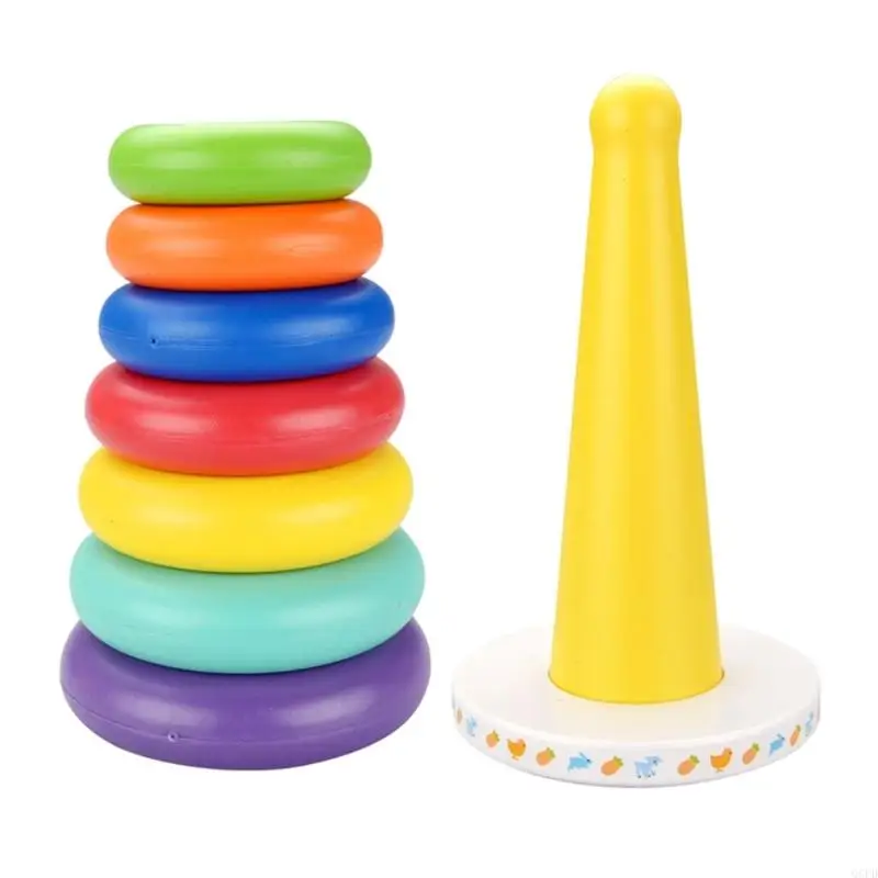 Habilidade Brinquedo empilhamento para crianças várias camadas coloridas Desenvolvimento habilidades motores fino Toy