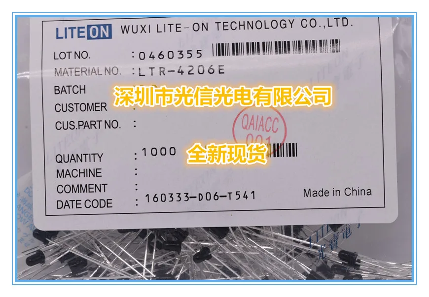 10PCS LTR-4206E 100% imported original main receiving and transmitting tube, photoelectric switch, Hall sensor