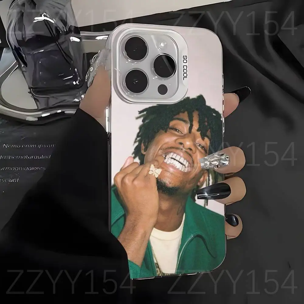 P-Playboy Carti I Am Music Phone Case Para iPhone 17,16,15,14,13,12,X,8,Pro,Max,Plus,E,SE4,Air,Mini Branco IMD Fosco
