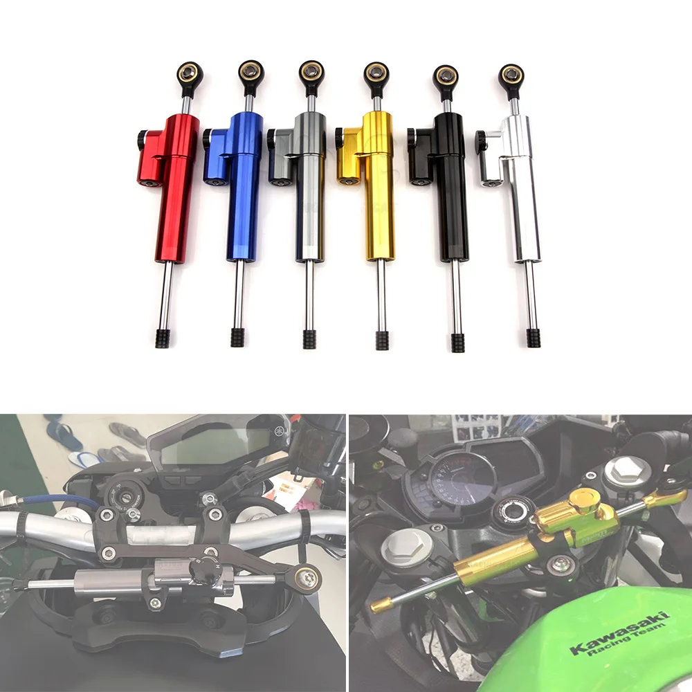 Amortyzator skrętu 256MM Akcesoria motocyklowe Stabilizator do skuterów elektrycznych Regulowany amortyzator skrętu do Teneré 700 Zontes 368g