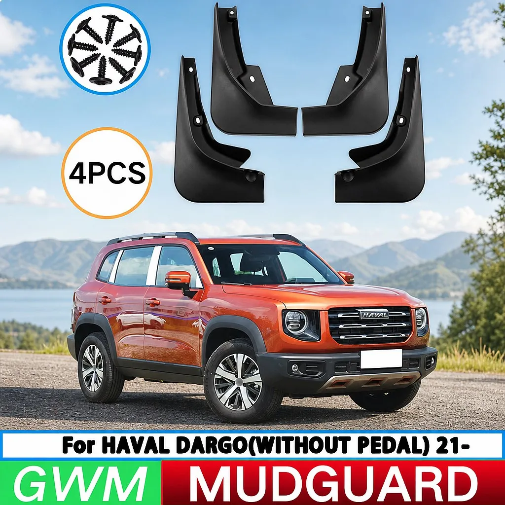 

For Haval Big Dog Dargo 2021 Car Tire Fenders Splash Guard Front Rear Wheel Mudguards 4Pcs