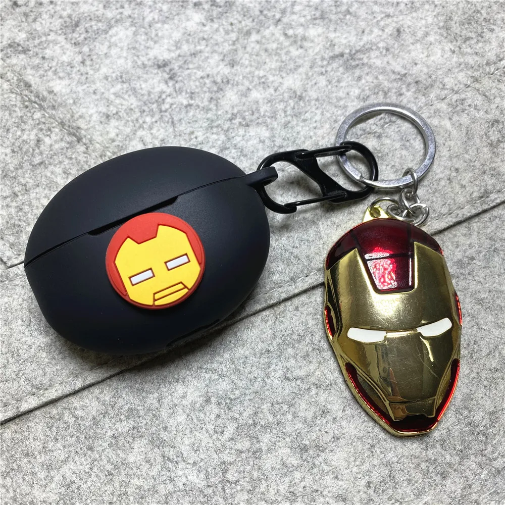 MINISO Marvel Earphone Case for Huawei Freebuds 6i/5i/4i Silicone Wireless Earbuds Charging Box Protective Case With Keychain