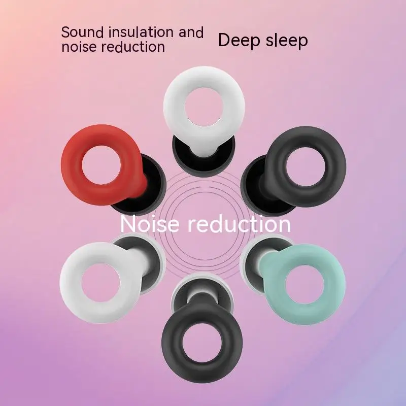 

Silicone Sleep Noise Earplug Set Swimming Ear Plug Canceling Noise Reduction Noise Protectio Soundproof Noise Canceling Earplugs