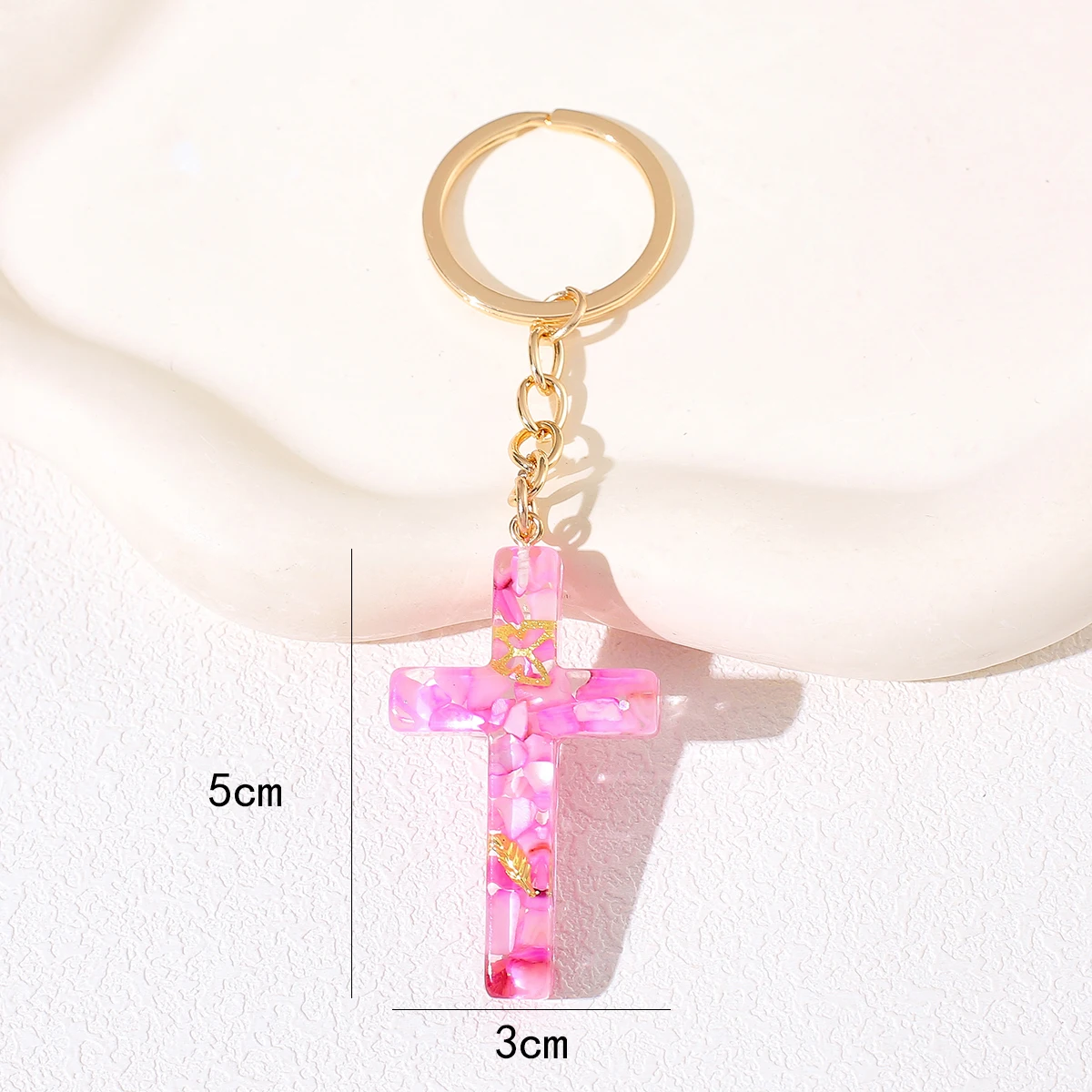 Cross Keychain and Durable Charm Keyring for Men & Women - Anniversary Gift Key Chain for Backpack & Car Keys Accessory
