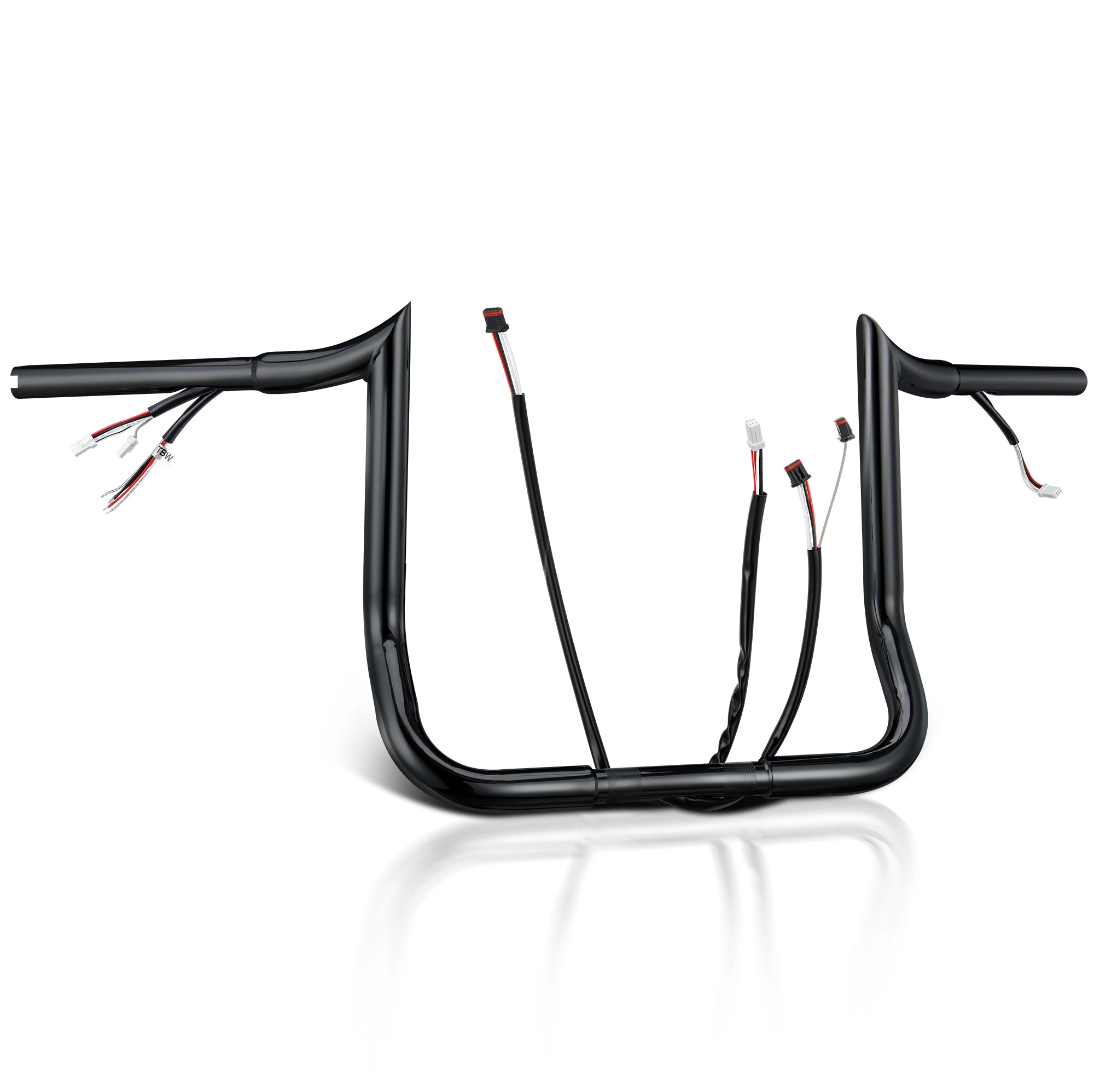 

10 inch Rise 1.25" Fat Prewired Meathook Handlebar for Harley 2016-2023 Street Glide/Electra Glide/Ultra Limited FLHX FLHT,Black