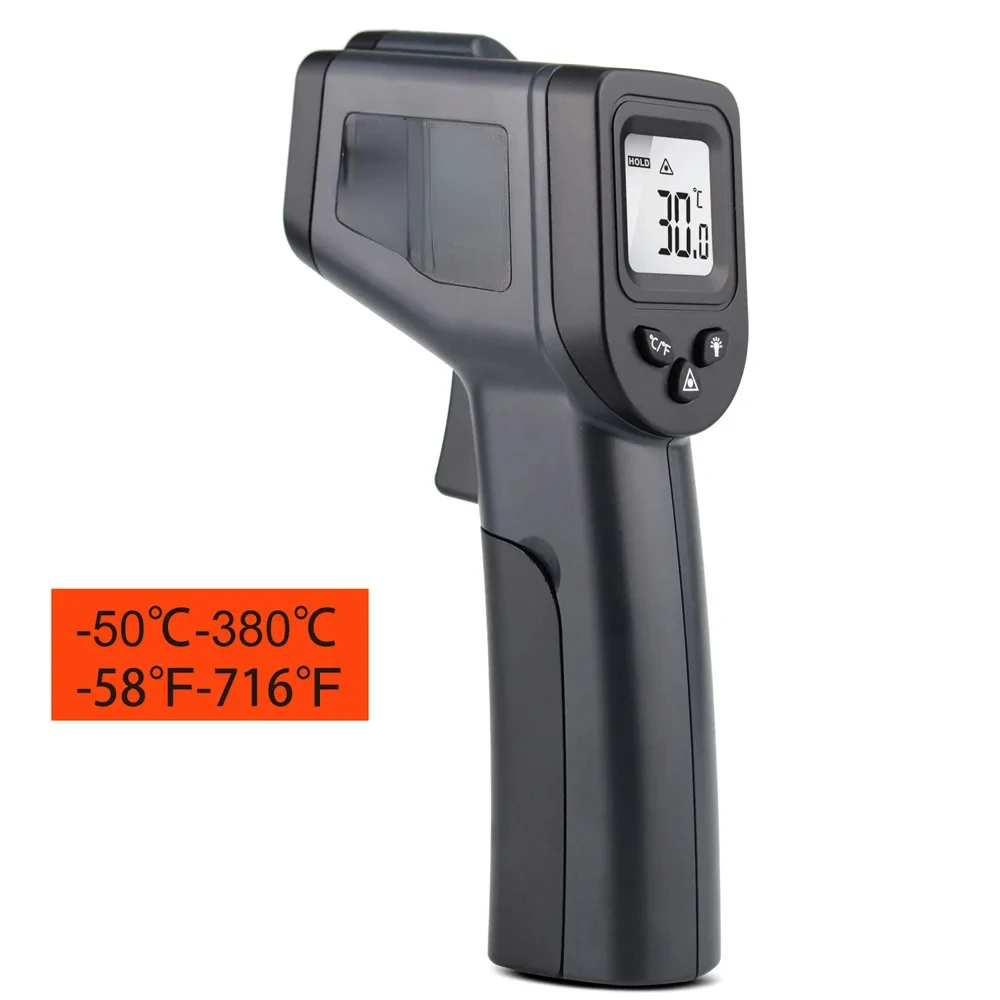 

-50~550 Degree Handheld Pyrometer Digital Infrared Thermometer Non-Contact Laser LCD Display IR Temperature Gun Instruments Gw