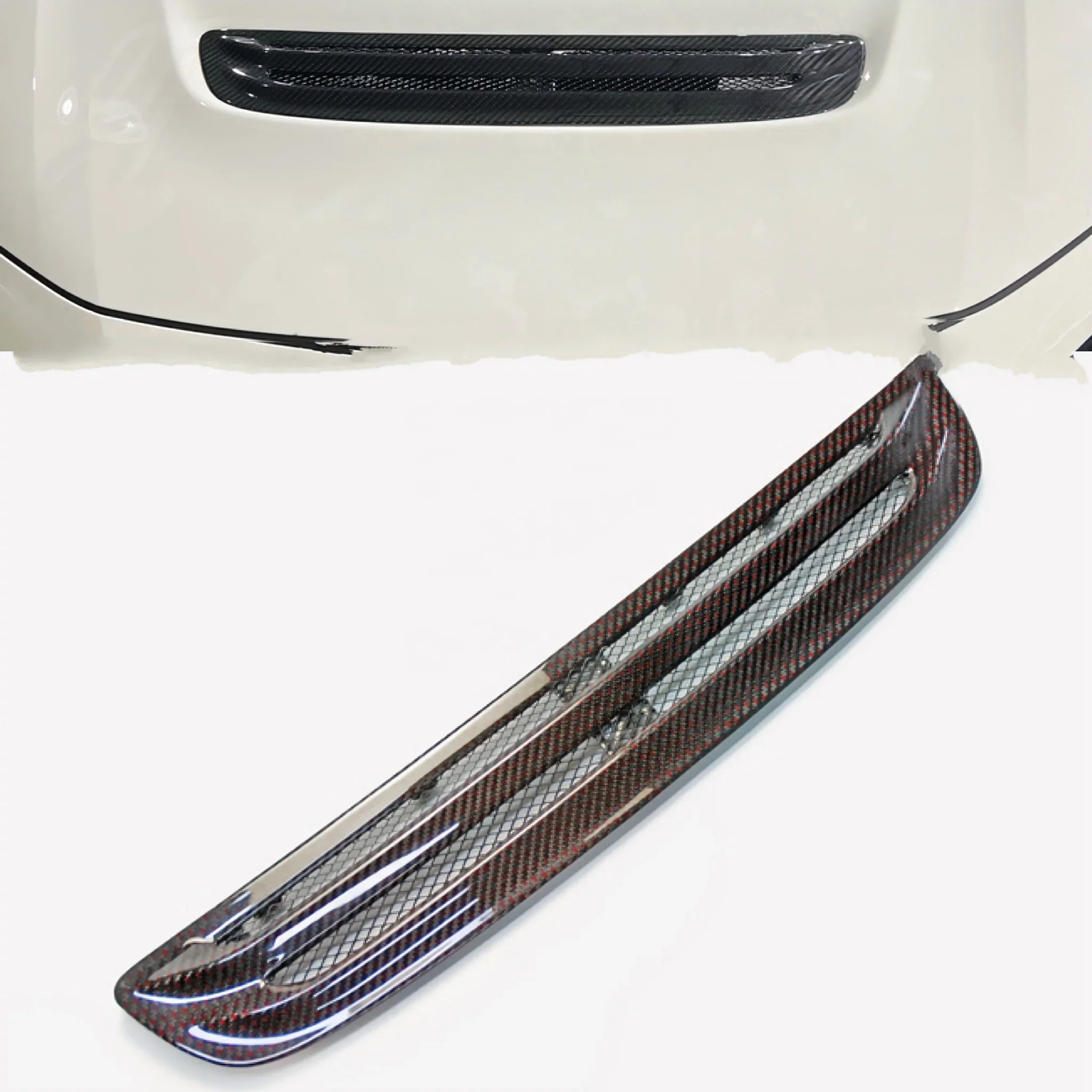 For Honda Civic Type-R FL5 OE Type hood vent  11th Civic FL5 Real Dry Carbon Hood Scoop (replacement)