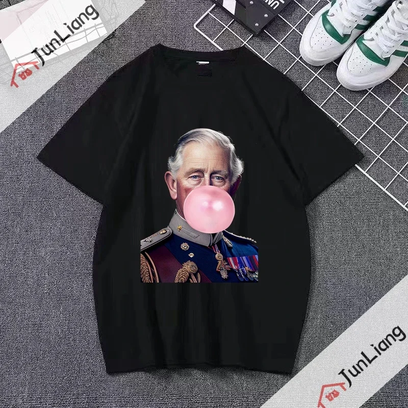 King Charles III Coronation 6 May 2023 Celebration T-shirt New arrivals Men's and Women's shirts Creative summer street tops