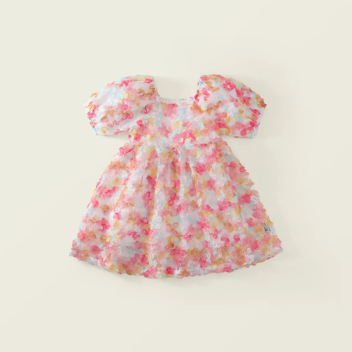 Baby Girls' 3D Flower Dress 2026 Summer New Product Sweet Wind Flower Fairy Princess Dress for Children