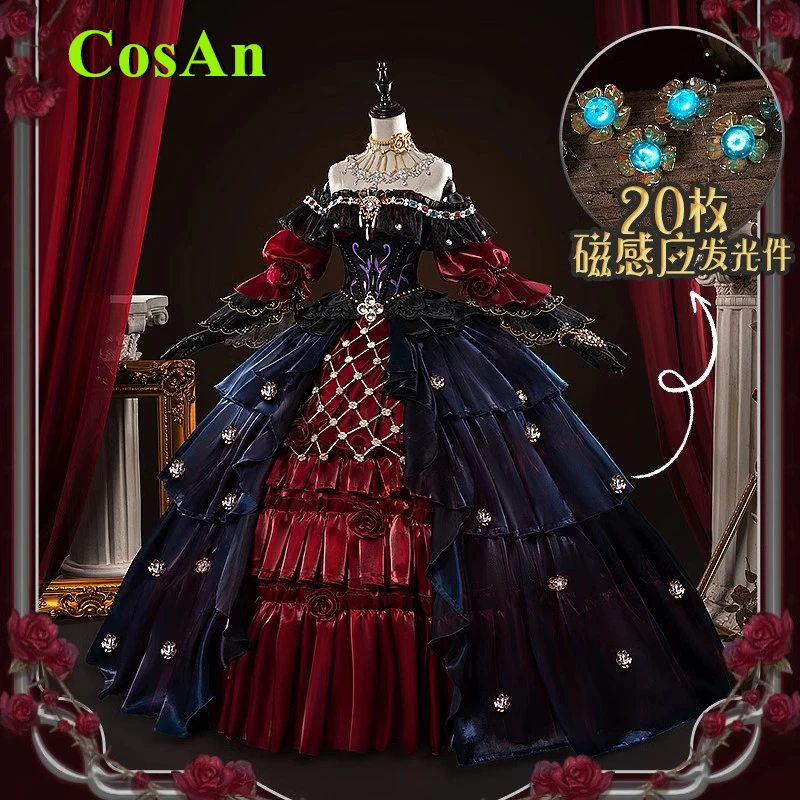 CosAn Identity V Mary Bloody Queen Madame Red Superintendent Cosplay Costume Lovely Dress Role Play Clothing Game