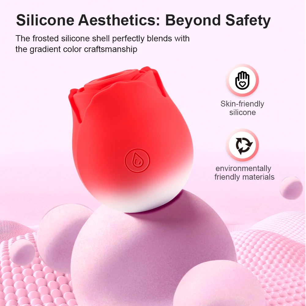 10 Speed Mode Rose Sucking Vibrator Sex Toy Vagina Nipple Clitoris Sucker Massager Stimulator Vibrator Adult Sex Toy for Women view 3
