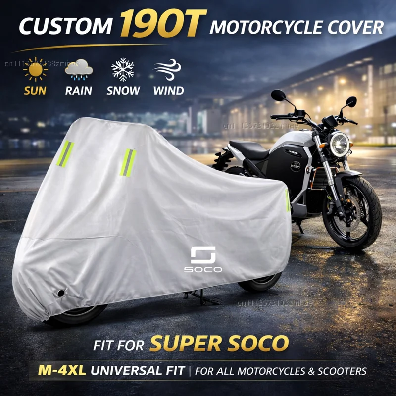 

For Super Soco CPx CUmini CUx TC 50 TC Max Wanderer TCMax Motorcycle Cover Waterproof Heavy Duty Outdoor Rain Dust Sun Protector
