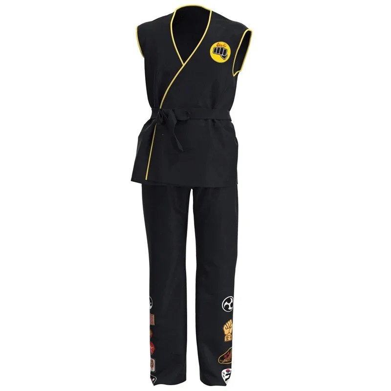 Karate Kind Cobra Kai Uniform Cosplay Kostüm Erwachsene Kinder Top Hosen Outfits Halloween Karneval Party Anzug Bühnen performance