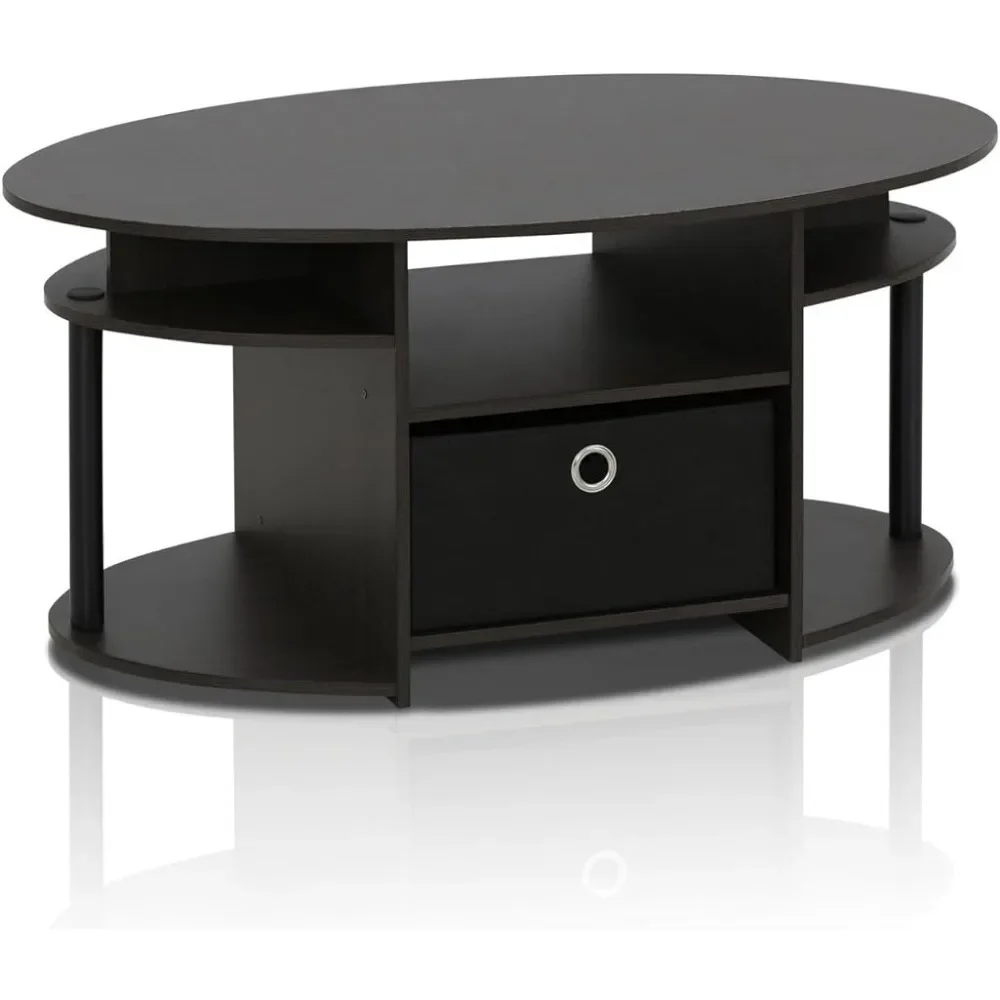 Table basse narau design simple avec bac pour salon, brochure