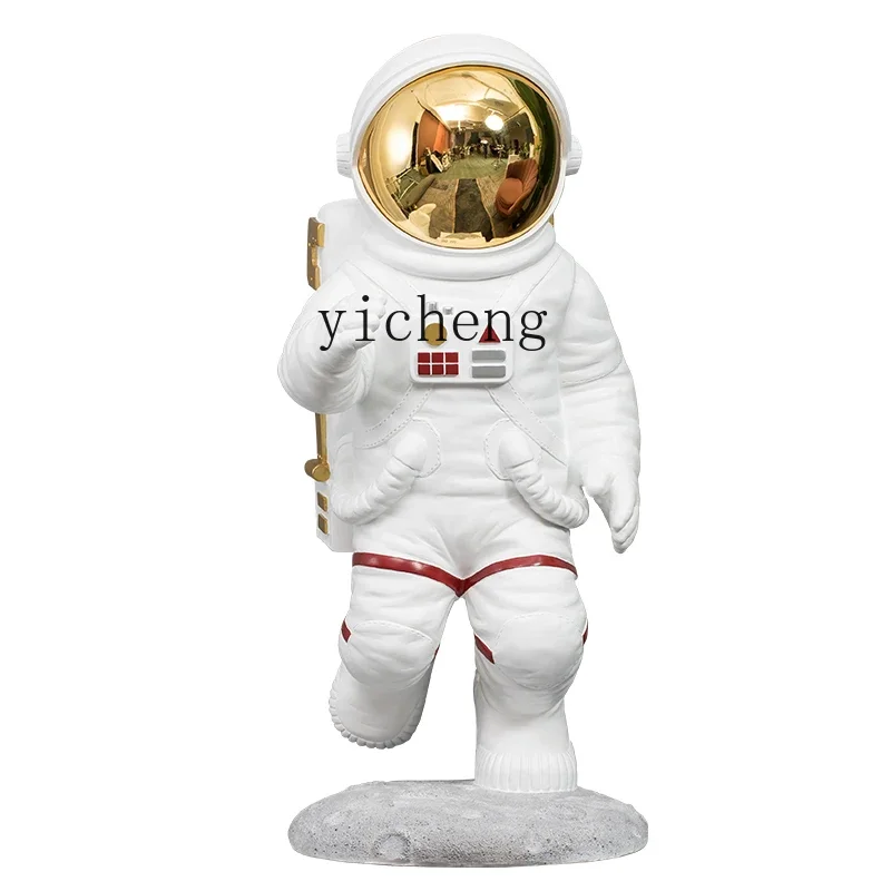 BJ-16 Space Walk Astronaut Running Spaceman Floor Ornaments Shop Door Office