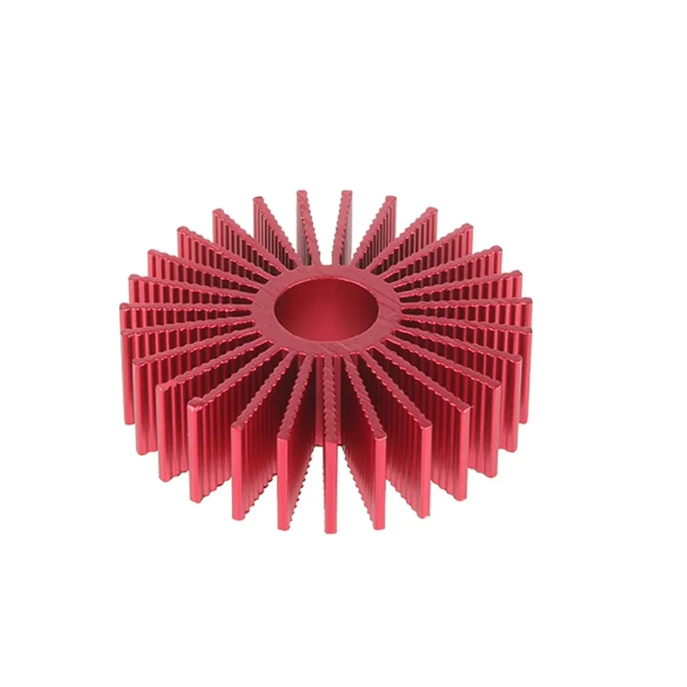 2pcs/1pcs 3D Printer Part Heat Sink for 36 Round Motor Aluminium Red Heat Dissipation Cooling Heat Sink for Voron 1.0 2.4