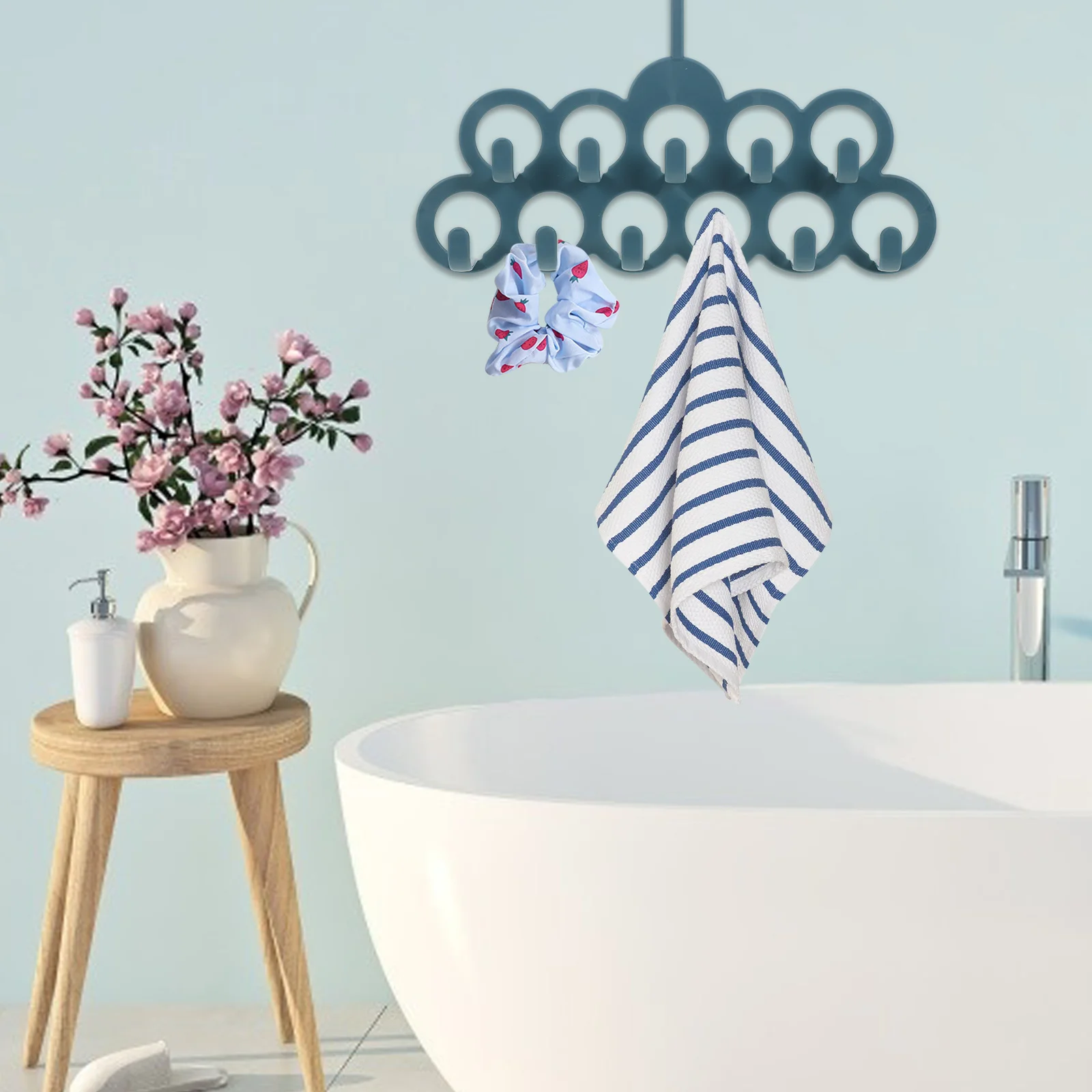 

2Pcs Closet Organizer for Women Sturdy PP Multi-Hook Storage Hanger Space Saving Belt Tie Scarf Hat Towel Accessory Holder