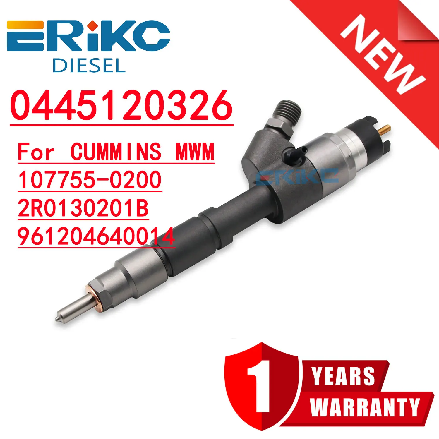 

0445120326 Fuel Injector Assy 0445 120 326 Nozzle 0 445 120 326 for Cummins MWM 107755-0200 2R0130201B 961204640014