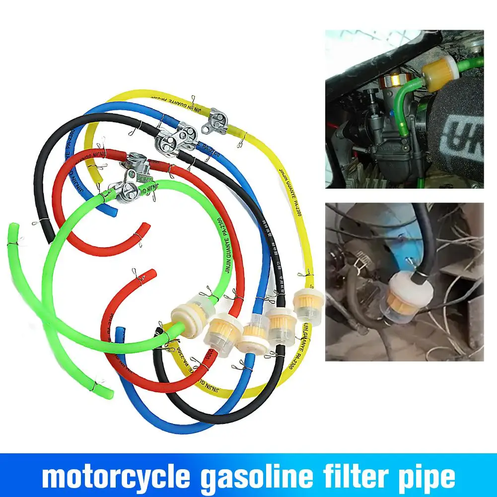 

Бензиновый топливный кран для мотоцикла, переключатель включения/выключения + масляный фильтр Dirt Pit Go Atv, линейная трубка + масляный кран, скутер, картинг, велосипед D9b5