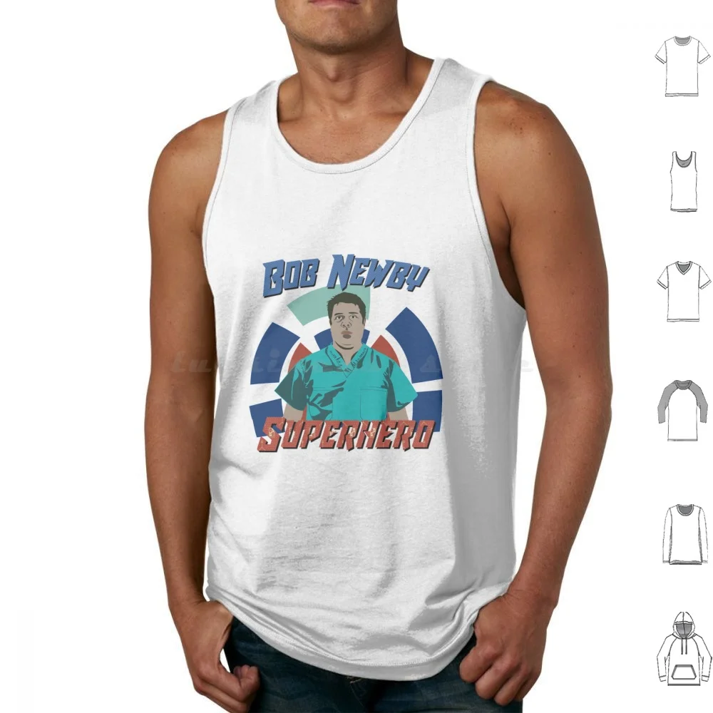 Bob Newby ~ Superhero Tank Tops Print Cotton Bob Newby Superhero Bob Newby Sean Astin