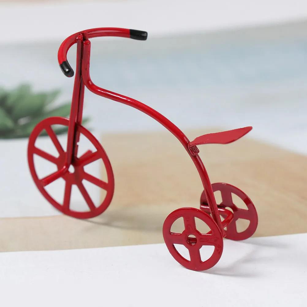 

2 шт. миниатюрные металлические украшения-велосипеды для миниатюрного домика, сада, парка, винтажный декор для мини-сцен