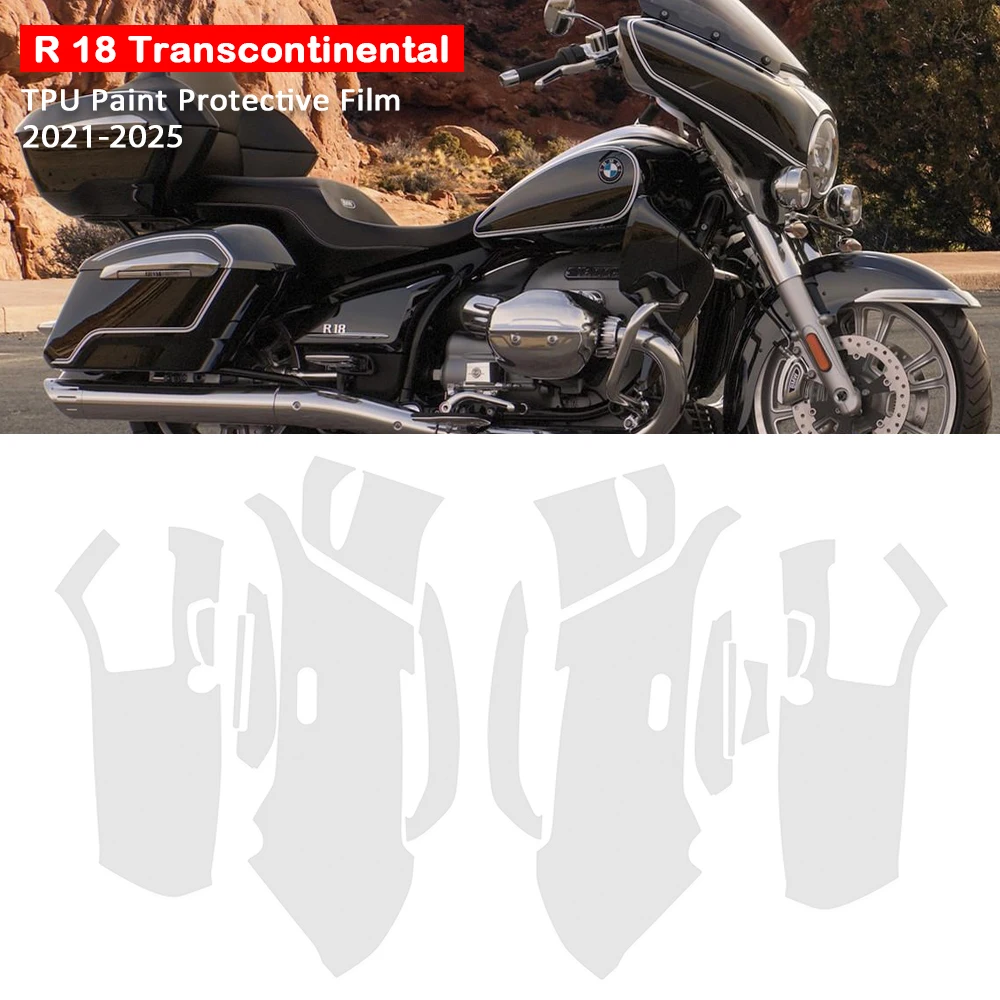 

For BMW R 18 Transcontinental 2021-2025 PPF Paint Protection Film Car Body Clear R18 TPU Anti-scratch Film 7.5Mil Thickness