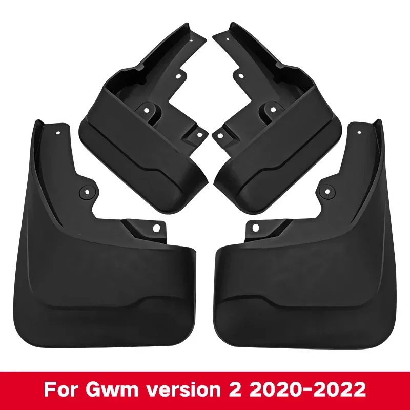 MudFlaps For Great Wall Cannon GWM Poer Ute 2020-2022 Mud Splash Guard Mudguards Front Rear Fender Auto Styline Car Accessories