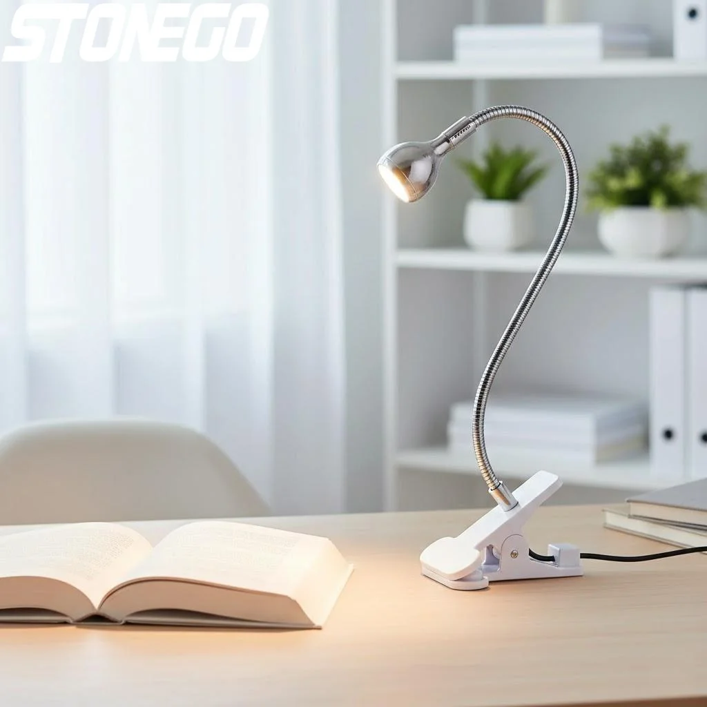 

USB LED настольная лампа 3 Вт, регулируемая, портативная, для чтения, для дома, офиса, спальни, ночного освещения, с креплением-клипсой
