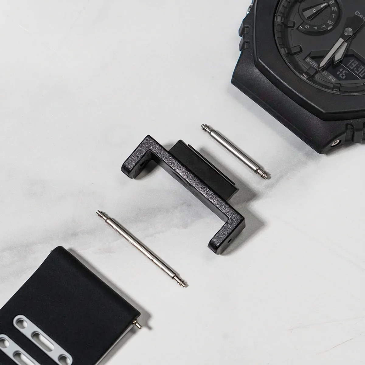 16mm Plastic Adapter voor Casioak horloge GA-110/100/120 DW-5600 GW-M5610 GWX-5600 Refit Zwart horloge Connector Accessoires