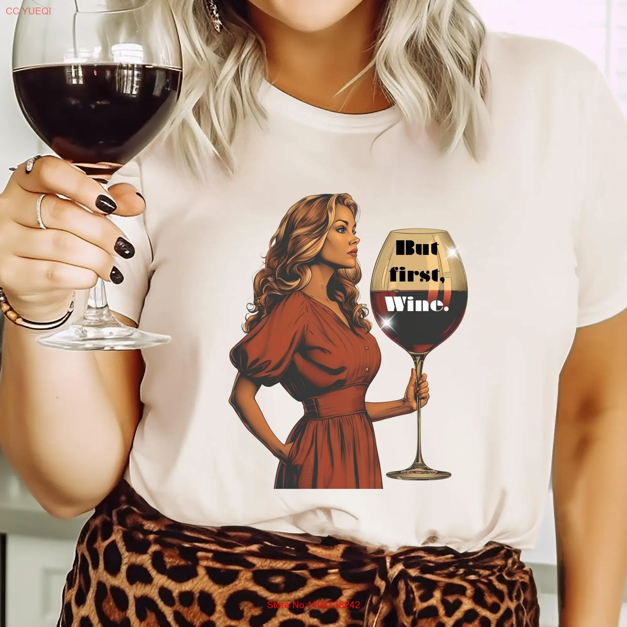 Рубашка But first wine Lover, женская футболка для напитков, подарок для книги, клуба, длинный или короткий рукав