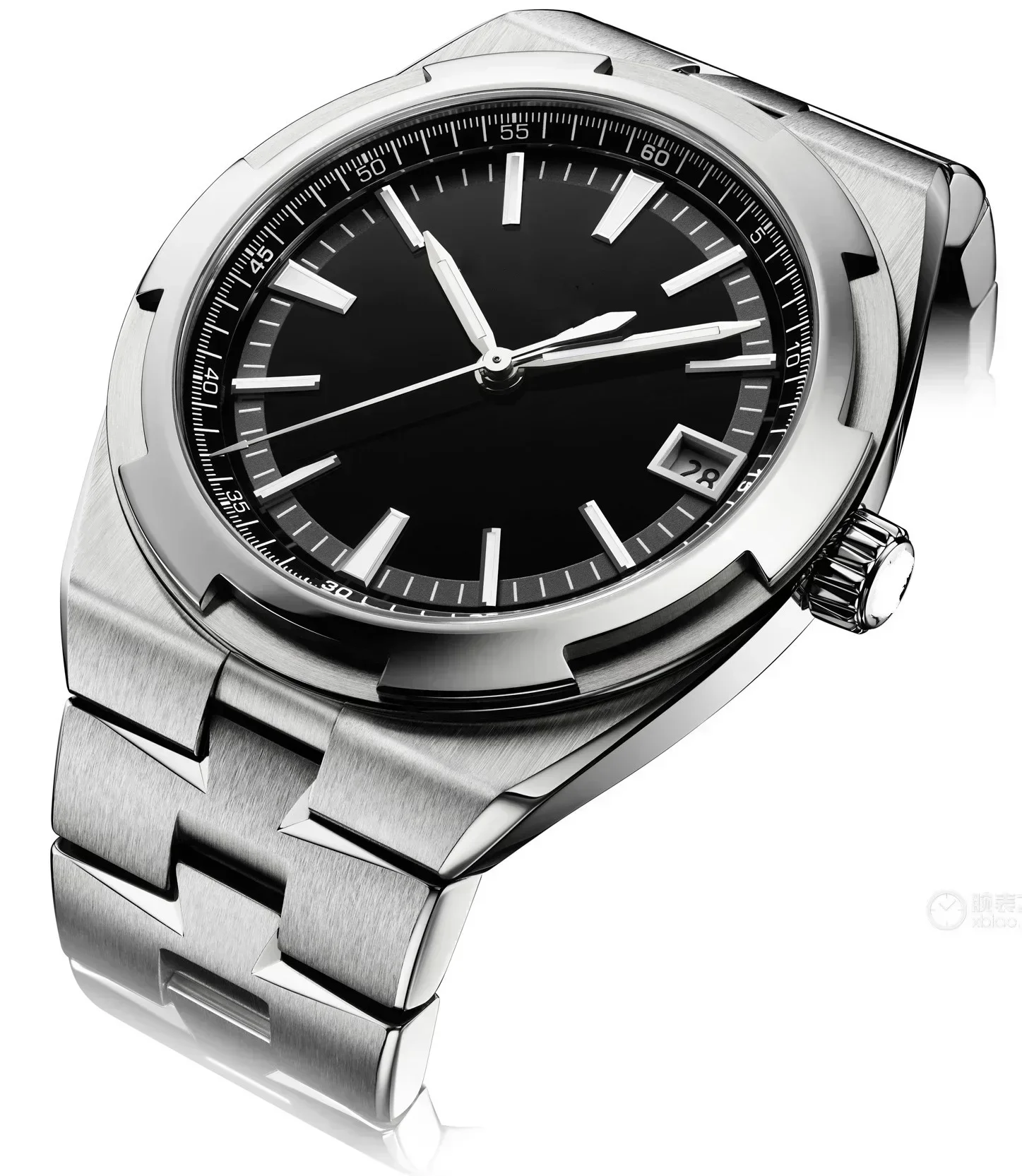 Luxury New Mens Automatic Mechanical Watch Overseas WristWatch Stainless Steel Black Blue White apphire Glass 41mm