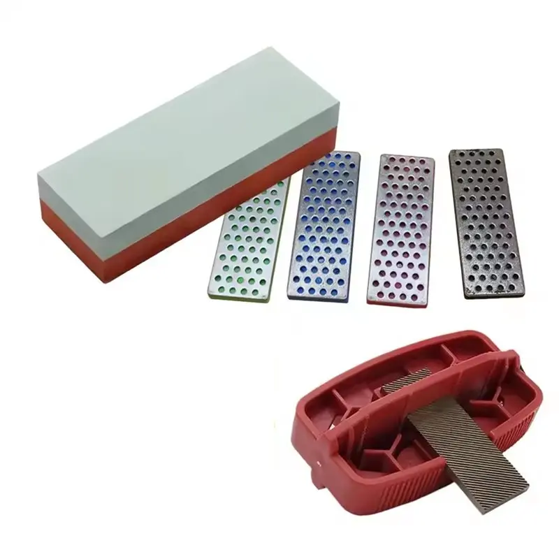 Adjustable Ski Snowboard Sharpener Kit - 240/360/500/1000 Grit For Precisie Tuning & Deburring