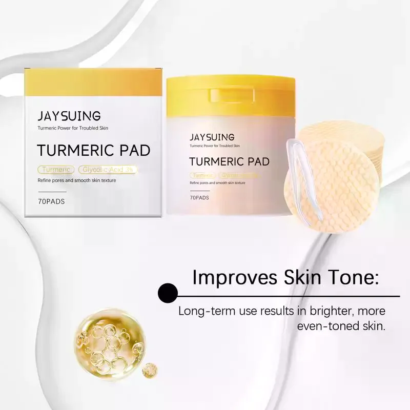 Pore Cleaning Cotton Pad Soothe Skin Improve Skin Tone Clean Pores Prevent Pore Blockage Facel Exfoliating Cotton Pads Turmeric