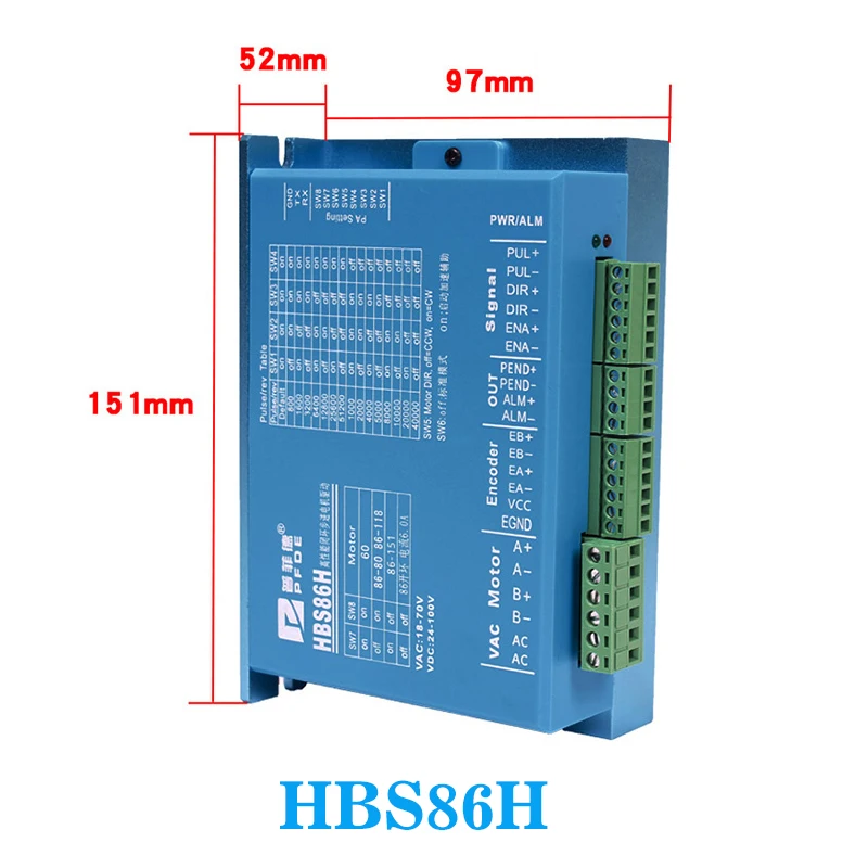 Nema 34 Stepper Motor Driver Servo Motor 86HSE12N+HBS86H Closed-loop step motor 12NM Nema34 86 Hybrid closed loop 2-phase