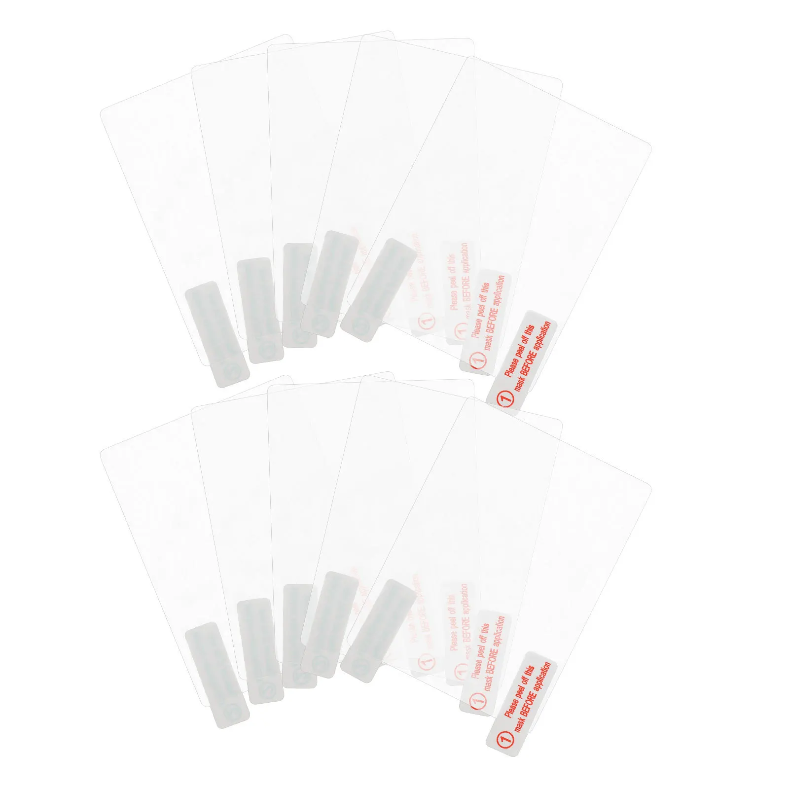 50 יחידות מדבקה סטטית ברורה להתקנת מצלמת רכב - סרט זכוכית אלקטרוסטטי 80mmx60mm התקנת מצלמה אוטומטית