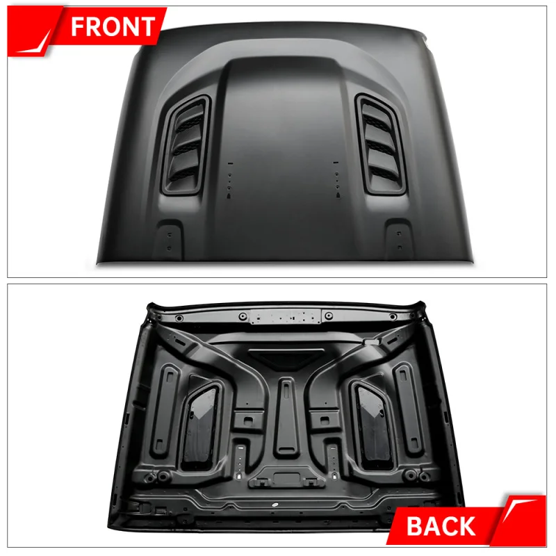 According Black primer Factory Functional Functional heat Heat Hood Process Vents Wrangler 10th Anniversary Engine Hood For Jeep