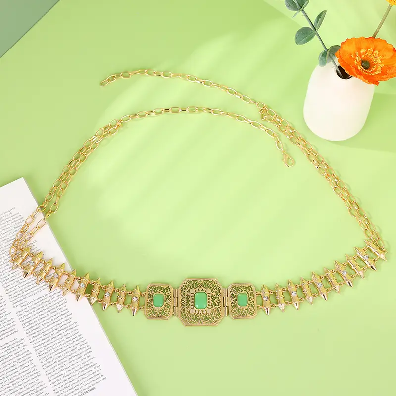 Moroccan Caftan Belt For Women Wedding Dress Gold Color Belly Chain Jewelry Arab Robe Bijoux Bridal Gift Lenght Adjustable - Image 10
