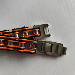 Men's Chain Bracelets Bangles Extension Buckle Biker Bicycle Motorcycle Bracelets Punk Stainless Steel Chain Extension Buckle