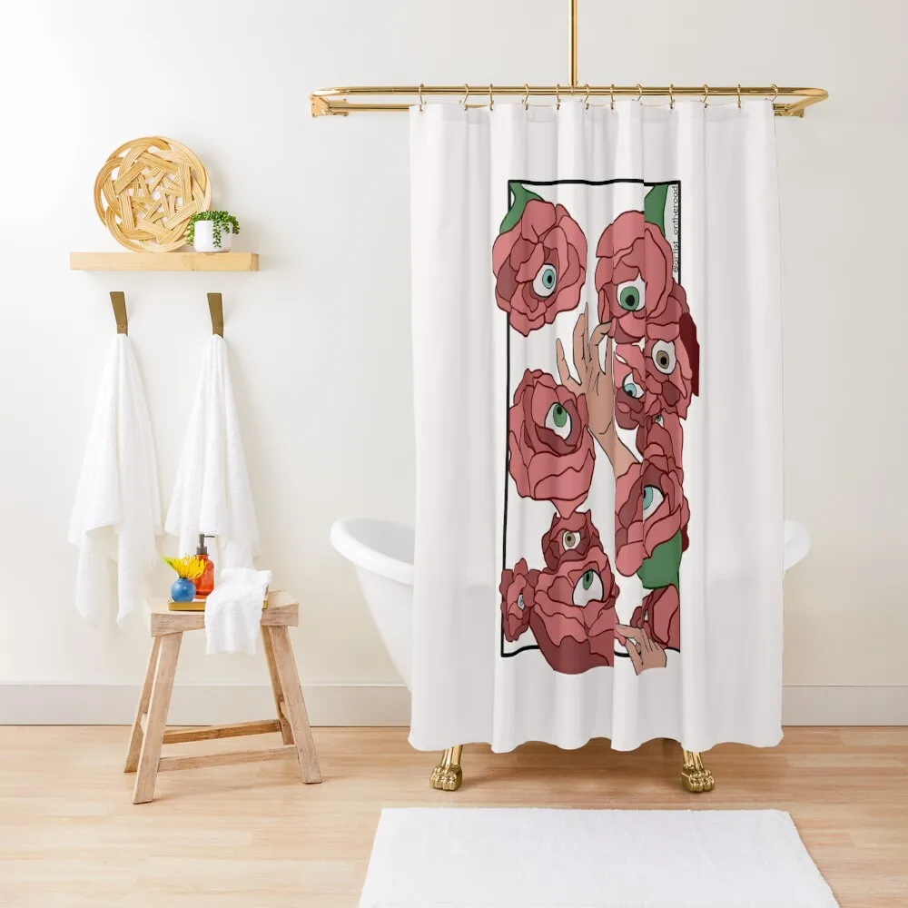 

Flowers with eyeballs Shower Curtain Anime Bathroom Luxury Bathroom Shower Window Bathroom Fabric Curtain