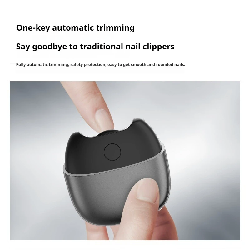 Electric Nail Cutter Grinder Polishing LED Light  Automatic Nail Waste Collection Splatter Protection for Baby Adult Seniors