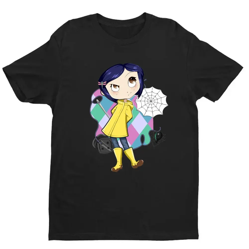 Cartoon Coraline Graphic T-shirt Funny Top  Aesthetic Classic Clothes Vintage Y2k  Street Fashion  women clothing