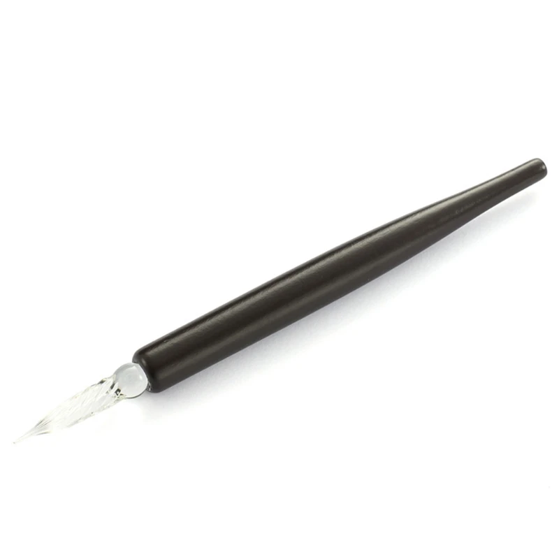 Verstellbarer schräger Kalligraphie-Dip-Pen-Feder halter Multi-Fit-Messing flansch Englisch Schräg spitz stift Schräg stift halter – Detail 4