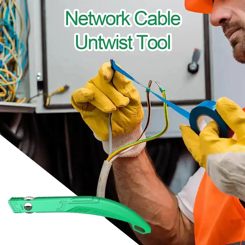 كابل الشبكة Untwist أداة كابل الشبكة فواصل الأسلاك الملتوية 1.3 مللي متر مهندس سلك مستقيم أسلاك الهاتف زوج فاصل