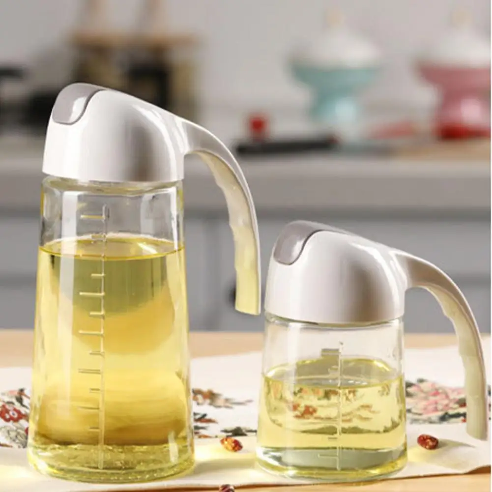 300ml/600ml Good Quality Oil Dispenser Reusable Easy Cleaning Sauce Bottle for Soy Sauce Vinegar Bottle