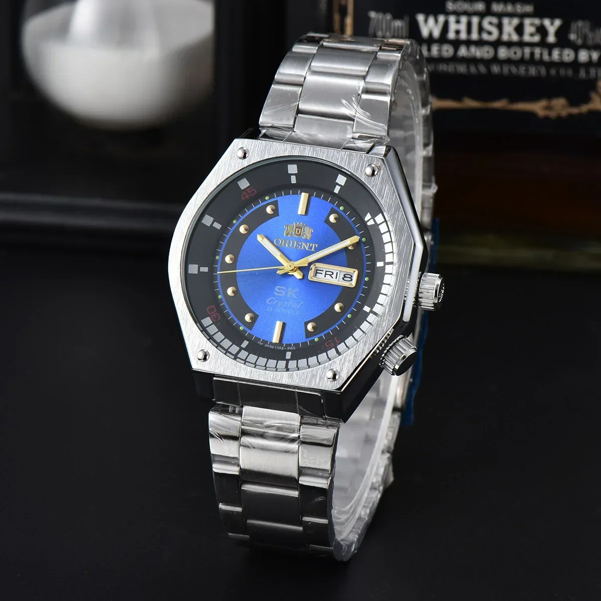 The Orient Double Lions Top Brand Japan Quartz Movement Watch Waterproof Famous Watch Mens Watches Cool Relogio Masculino