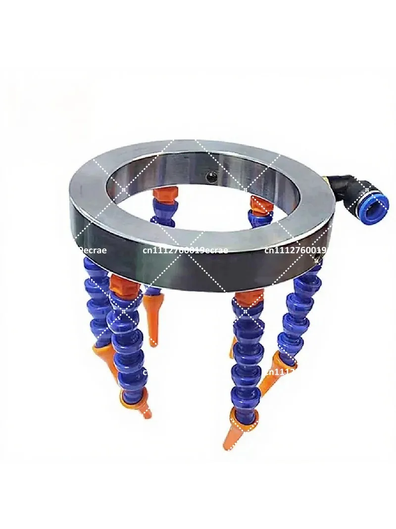Adjustable Spindle Cooling Ring with Nozzle 100mm 125mm Cutter Cooler for CNC Router Engraving Drilling Milling