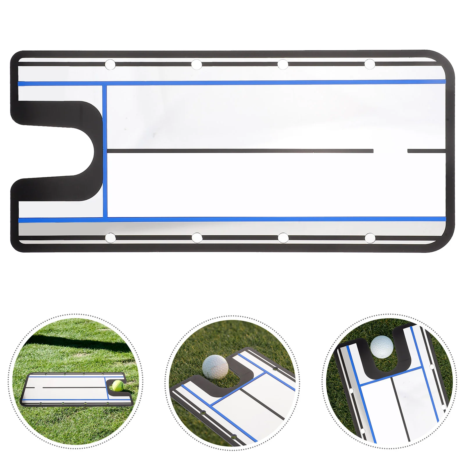 

Putting Posture Corrector Golfing Trainer Tool Training Equipment Portable Mirror Aid Accessories